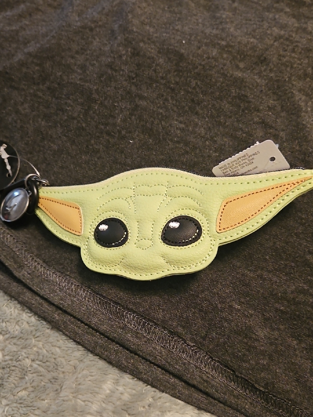 Baby Yoda (Grogu) Ear Shaped Coin Purse - Light Green